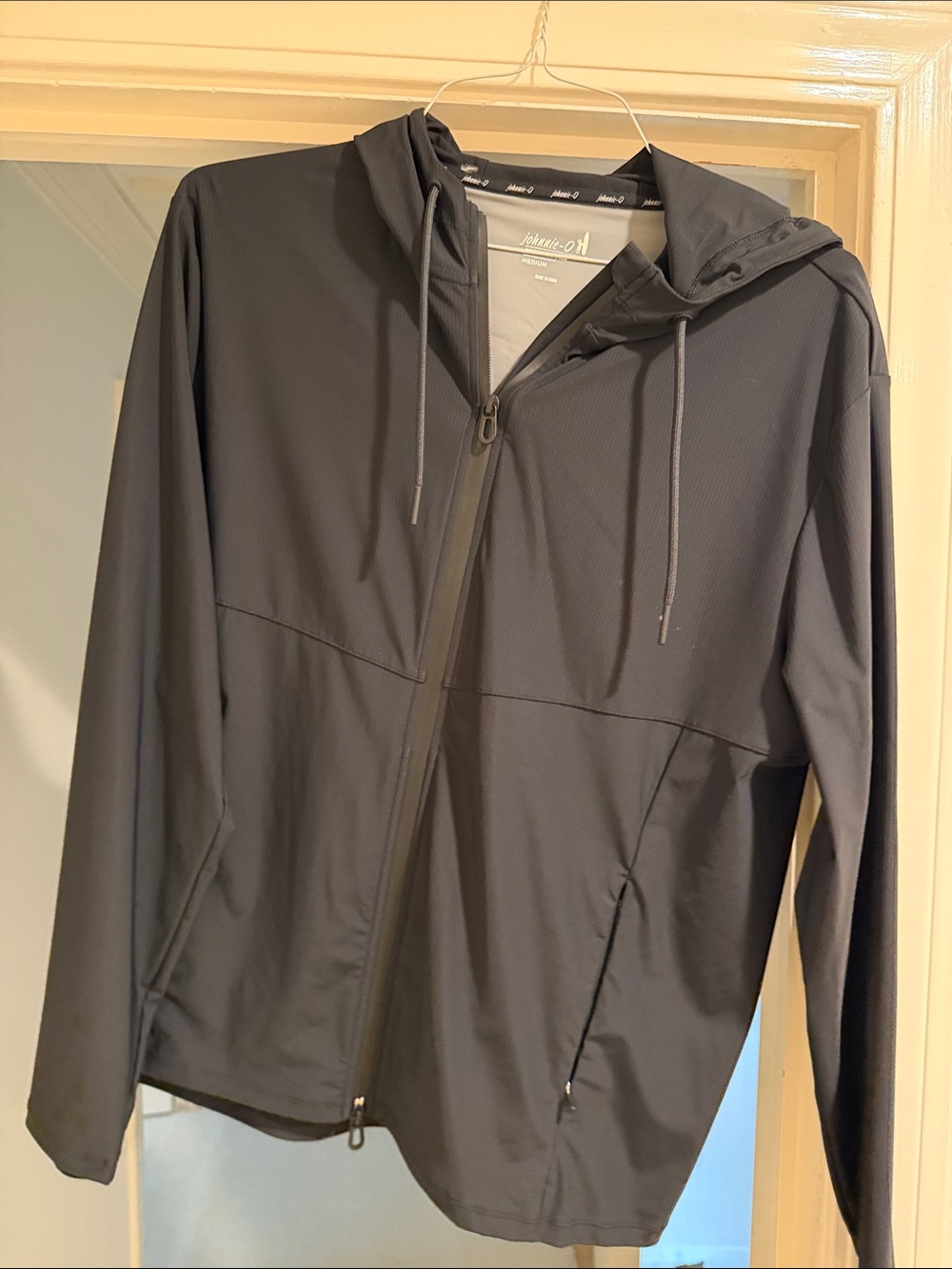 johnnie-O Men's Lightweight Hooded Jacket - Dark Gray